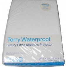 Double Terry Towelling Waterproof Mattress Cover Protector Double Terry Towelling Waterproof Mattress Cover Protector