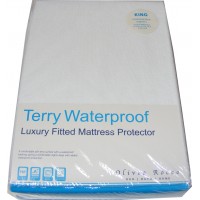 King Size Terry Towelling Waterproof Mattress Cover Protector King Size Terry Towelling Waterproof Mattress Cover Protector