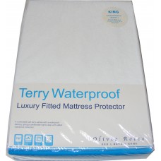 King Size Terry Towelling Waterproof Mattress Cover Protector King Size Terry Towelling Waterproof Mattress Cover Protector