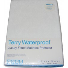 Single Terry Towelling Waterproof Mattress Cover Protector